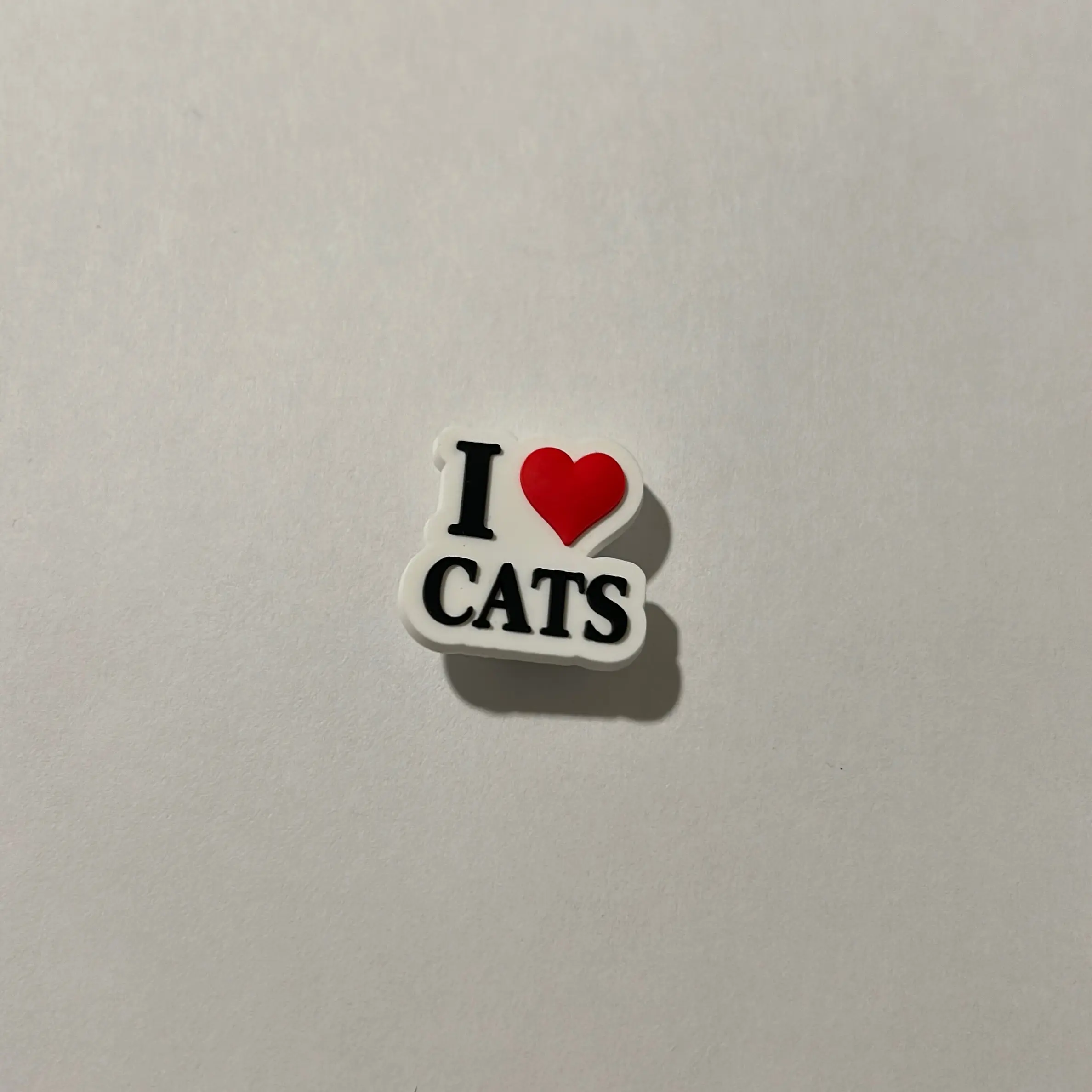 I LOVE CATS shoe croc charm