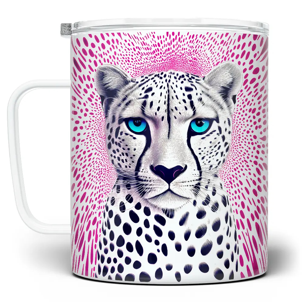 LOFTIPOP Cheetah Mug, Cute Pop Animal Lover Cup, Fun Drinkware, Designed and Printed in the USA by Loftipop