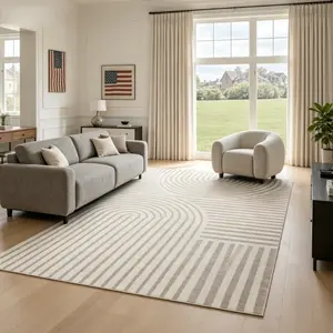 Jacquard Textured Area Rug, Boho Style Rug, Modern Neutral Graphic, Machine Washable, Non-Slip & Easy-to-Care, Living Room, Kitchen, Bedroom & Corridor, Home Decor, Summervibes