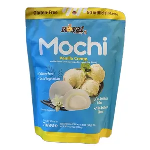 Vanilla Flavor Mochi Traditional Snack Dessert Cake Vanilla Creme snack tok sweets candy Gluten Free Vegan Dairy Free