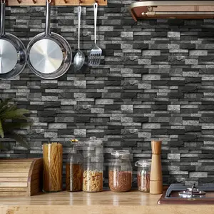 Self-Adhesive Faux Marble Ceramic Tile Wall Decals, Peel & Stick Instantly, Waterproof & Stain-Resistant, 36-Piece Set, Kitchen Bathroom Decor, Waterproof Wall Sticker