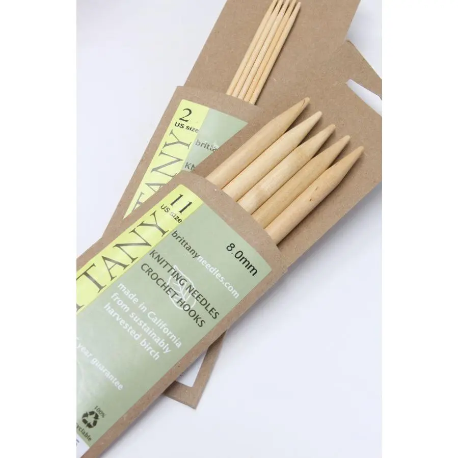 Brittany Double Point Needles - 5 Inch