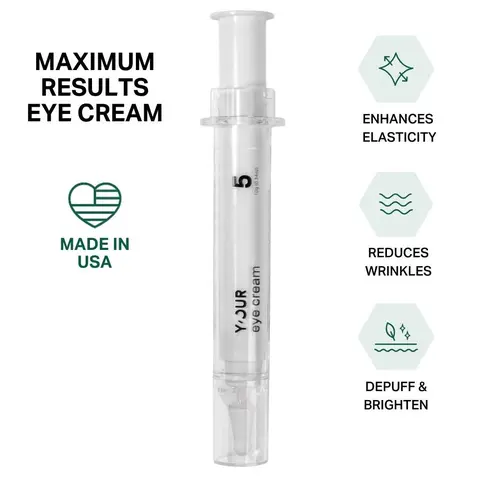 Triple Correct Firming & Lifting Eye Cream, with Retinol, Peptide Complex & Hyaluronic Acid to Boost Collagen. Enhances Elasticity. Brightens Dark Circles, Puffy Bags. Smooths Crow Feet & Fine Lines - Y'OUR Skin, Valentine gift for her Retinyl Palmitate
