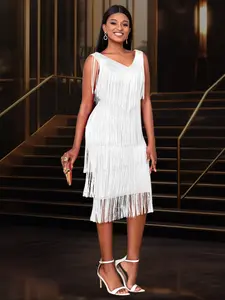 Plus Size Women's V Neck Sleeveless High Waist Long Flowy Bodycon Dress, Party Wear Evening Gown, Elegant Classy Flattering, Elegant Fashion