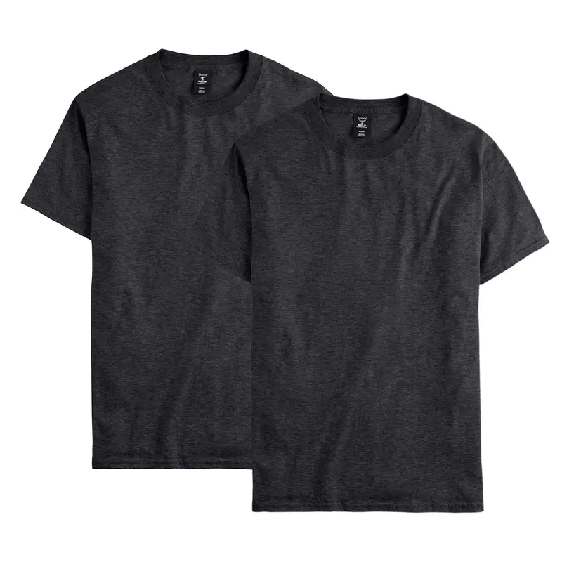 Hanes Beefy-t Men's T-shirt Value 2-pack (big & Tall Available) Underwear Multi Pack Comfortable Fit Soft Stretch Fabric Breathable Amz2