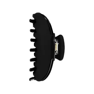 OideGuiing Durable Acetate Hair Clips - 4-Inch Black Claw Clips for Fine and Thick Hair (Black)