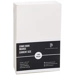 Comic Book Boards for Current/Modern White Storage Backing Boards
