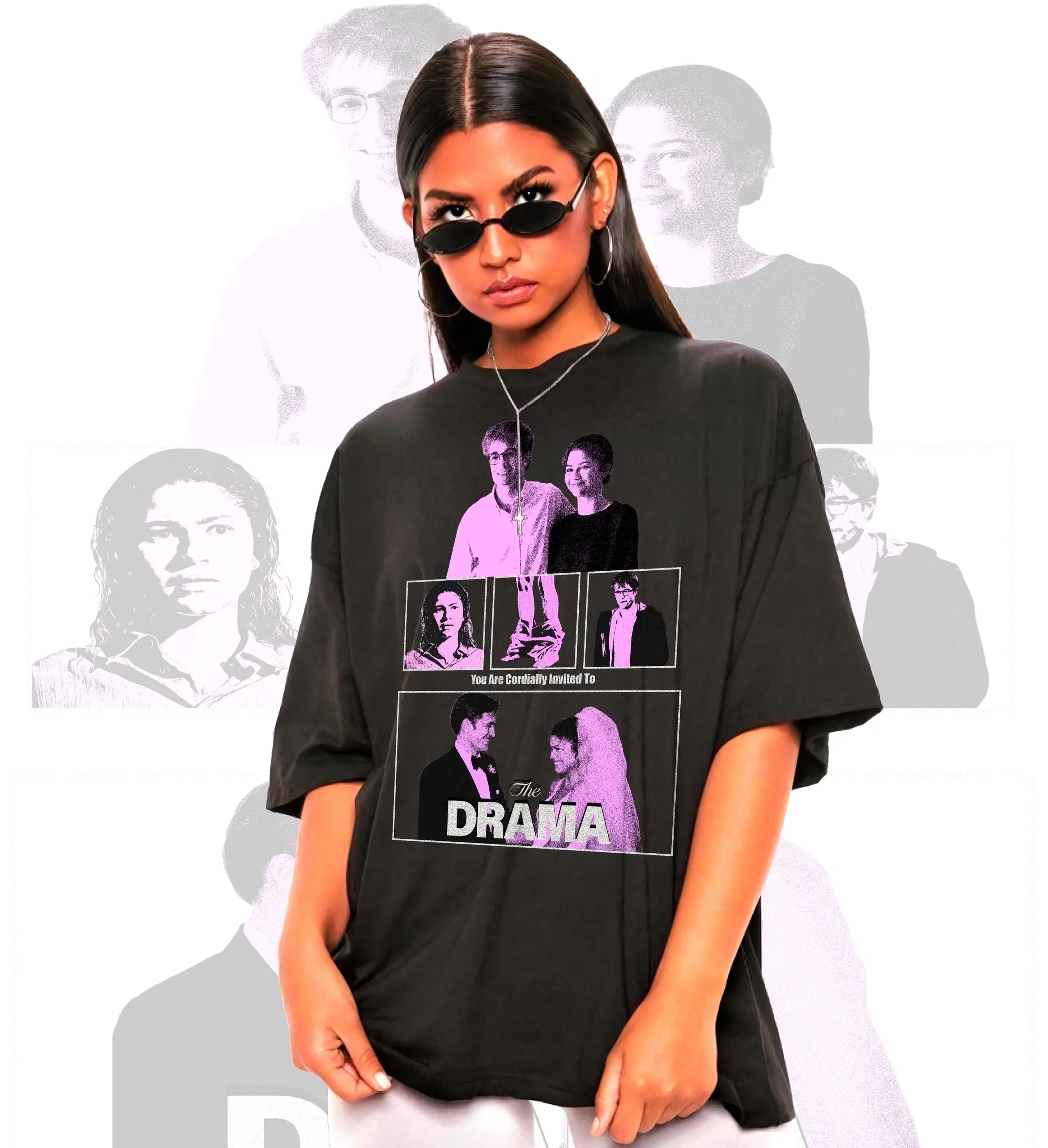 Zendaya Robert Pattinson T-Shirt, Vintage 90s The Drama Movie Shirt, Fan Shirt, Unisex Fit Design, Gift for Men and Women