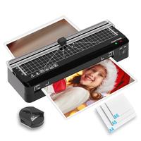 A4 Laminator Black-(10Films+Cutter+Corner Rounder)