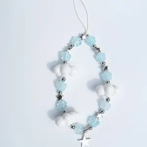 Blue Blossom Cloud Phone Charm