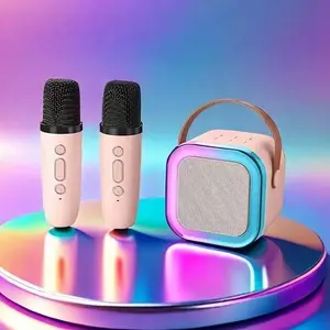 GOLDIEWE Wireless Karaoke Speaker with Mic Portable Bluetooth Party Speaker with LED Lights for Home Parties Singing & Gifts Birthday Valentine's Day