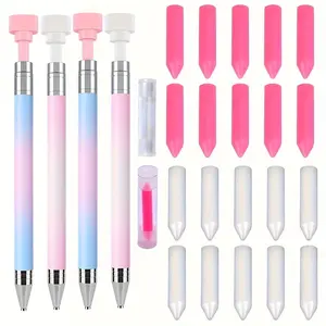 DIY Diamond Painting Kit with Rotating Bead Picker, Reusable Wax Pencil, Gradient Nail Art Tools, Professional Salon Use, Portable Design
