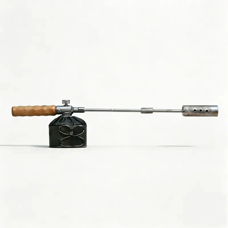 Sturdy Steel & Flexible Wood Charcoal Lighter, Detachable Adjustable-Length Barbecue Torch for Indoor Grill, Camping