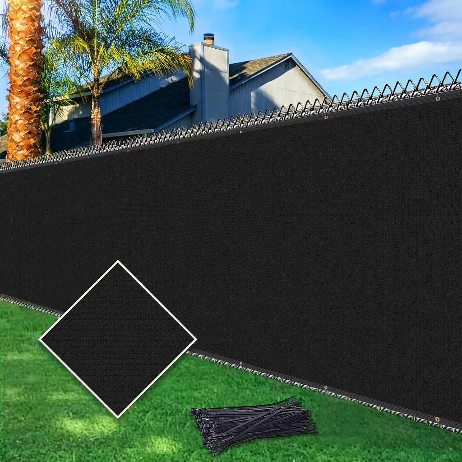 2Pcs Sunblock Shade Cloth 10x13ft, Resistant Garden Sun Shade Net, Durable Mesh Shade Tarp with Reinforced Grommets for Greenhouses, Chicken Coops, Pergolas, and Canopies, 80% Shading Rate