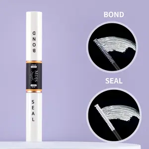 1pc Eyelash Bonding and Seal Cluster Eyelash Glue 6ml Strong Bonding Gentle Non-Irritating Waterproof Suitable for Single Eyelashes, Lasting 72 Hours Clear Bonding and Clear Seal Suitable for Eyelash Clusters DIY Home Eyelash Extension Glue Non-Latex