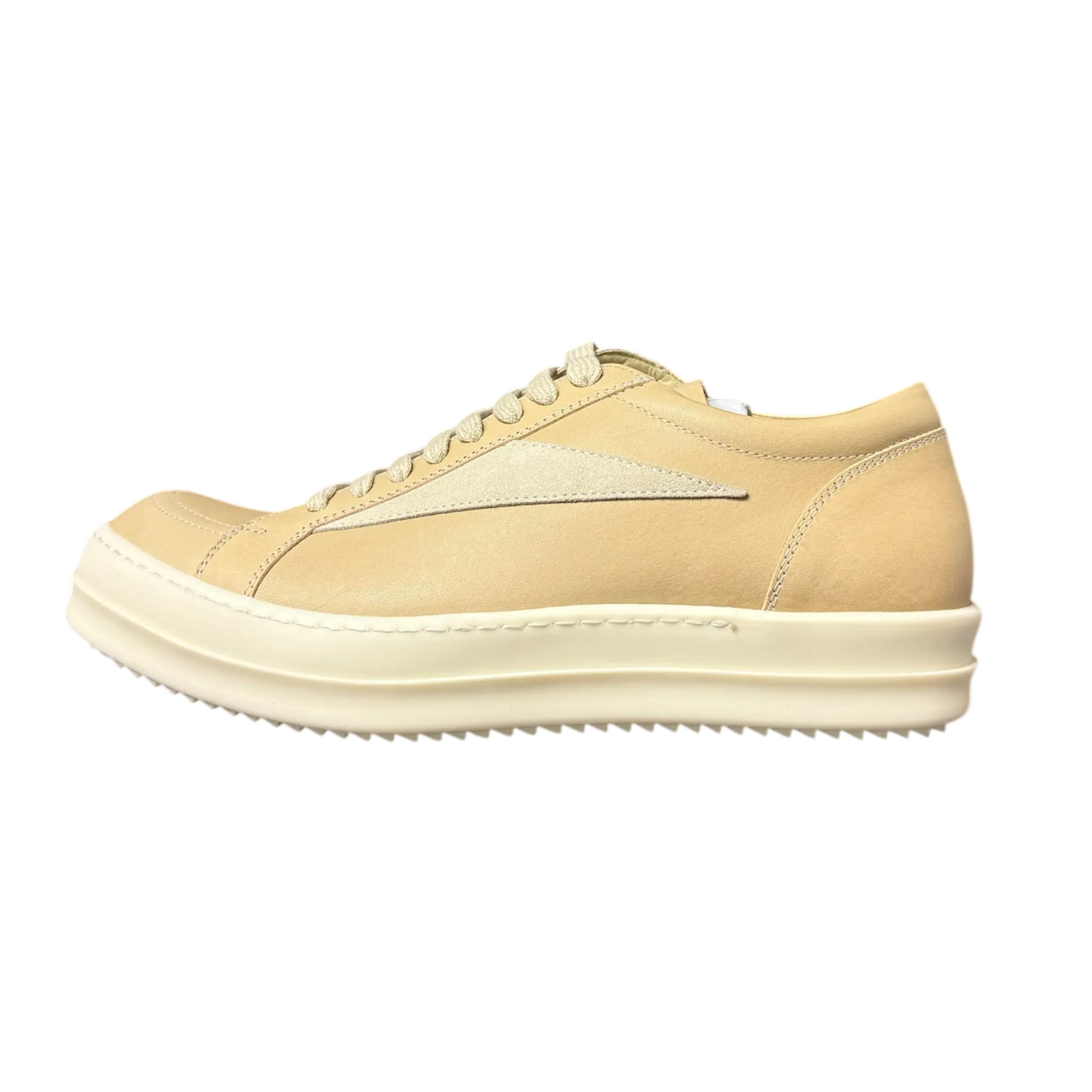 Rick Owens Vintage Low Parchment/Milk Sneakers