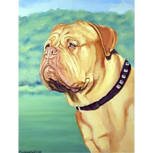 Carolines Treasures  28 x 40 in. Dogue De Bordeaux Flag Canvas House Size