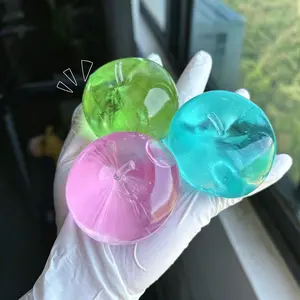 Crystal Apple Figurine, Soft, Ultra-Thin Skin, Stress Relief Toy, Touch Sensory Toy, Office Desk Decor, Non-Edible Gift, Decorative Figurines