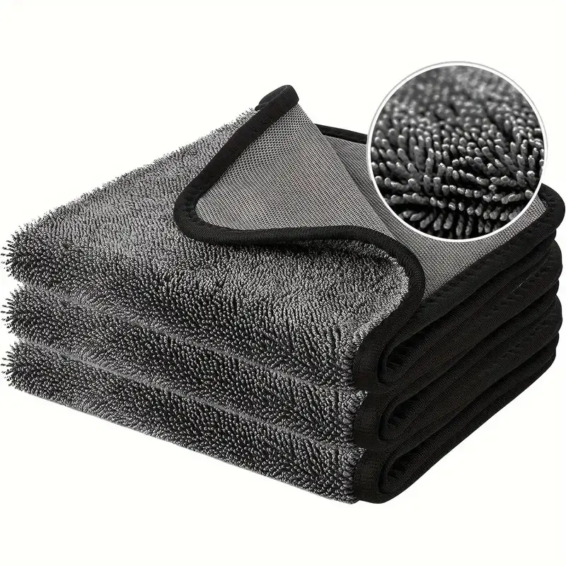 QIFOR TWISTED-LOOP DRYING TOWEL, Ultra-Absorbent Drying Towel For Car&Truck, Premium Microfiber