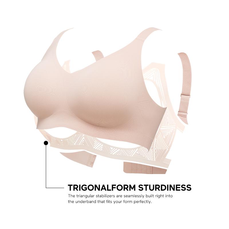 COMFELIE S-3XL Plus Size Wireless Bra for Women ,Seamless Bra with Support Bralette, Comfort Lightly Lined Full Coverage Bra EB061-62, 1 Pack