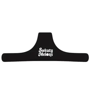 Boob sweat absorber - "AllTheThings Sweatparator" in color Black. Comfortable boob sweat absorbing insert for your sports bra and bralette. Use for exercise, hot flashes, breastfeeding, & everything in between. Anti chafing, sweat wicking, anti irritation