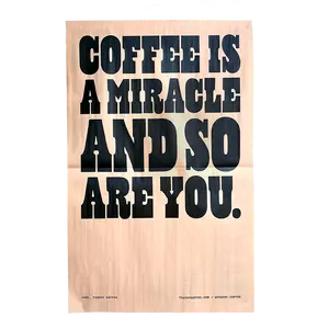 Newsprint 'Miracle' Poster + Brew Guide