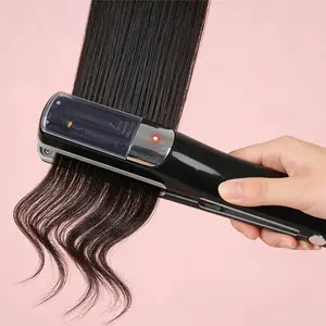 Hair split trimmer for hair tip repair and care. Portable electric automatic hair trimmer.