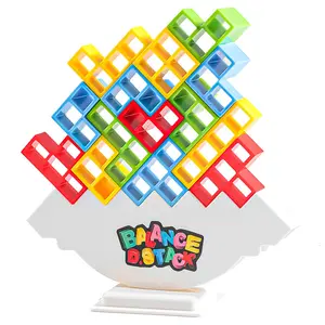 32 Counts Balance Board Games, Tower Board Game, Famous Building Block Set Stacking Game for Kids & Adults, Family Parties, Travel, and Team Building, for Family Game Nights TikTokBlackFriday