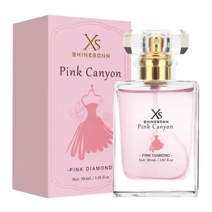 Shinesonn Pink Canyon Women's Perfume Pink Diamond Eau de Parfum 1.01 fl oz Floral Chypre Scent Citrus Fruity Vanilla Cinnamon Scent Aroma Boosting Elixir