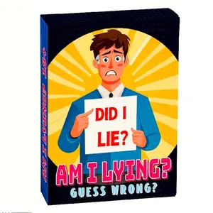 Family Party Game Am I Lying?, Fun Drinking Board Games for Gatherings, Interactive Entertainment Gift for Holidays & Celebrations, Board Games Night