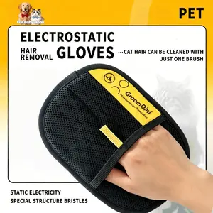 PET hair remover Electrostatic gloves Two-way brush sticky hair remover Cat hair dog hairglover GroomingRemoval Cleaning,  pet hair removal tool