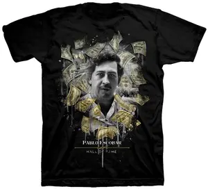Pablo Escobar Hall of Fame T-Shirt – Narco Tribute Graphic Tee , Fashion Cotton, Full Sizes, Full Colors, For Men, For Women