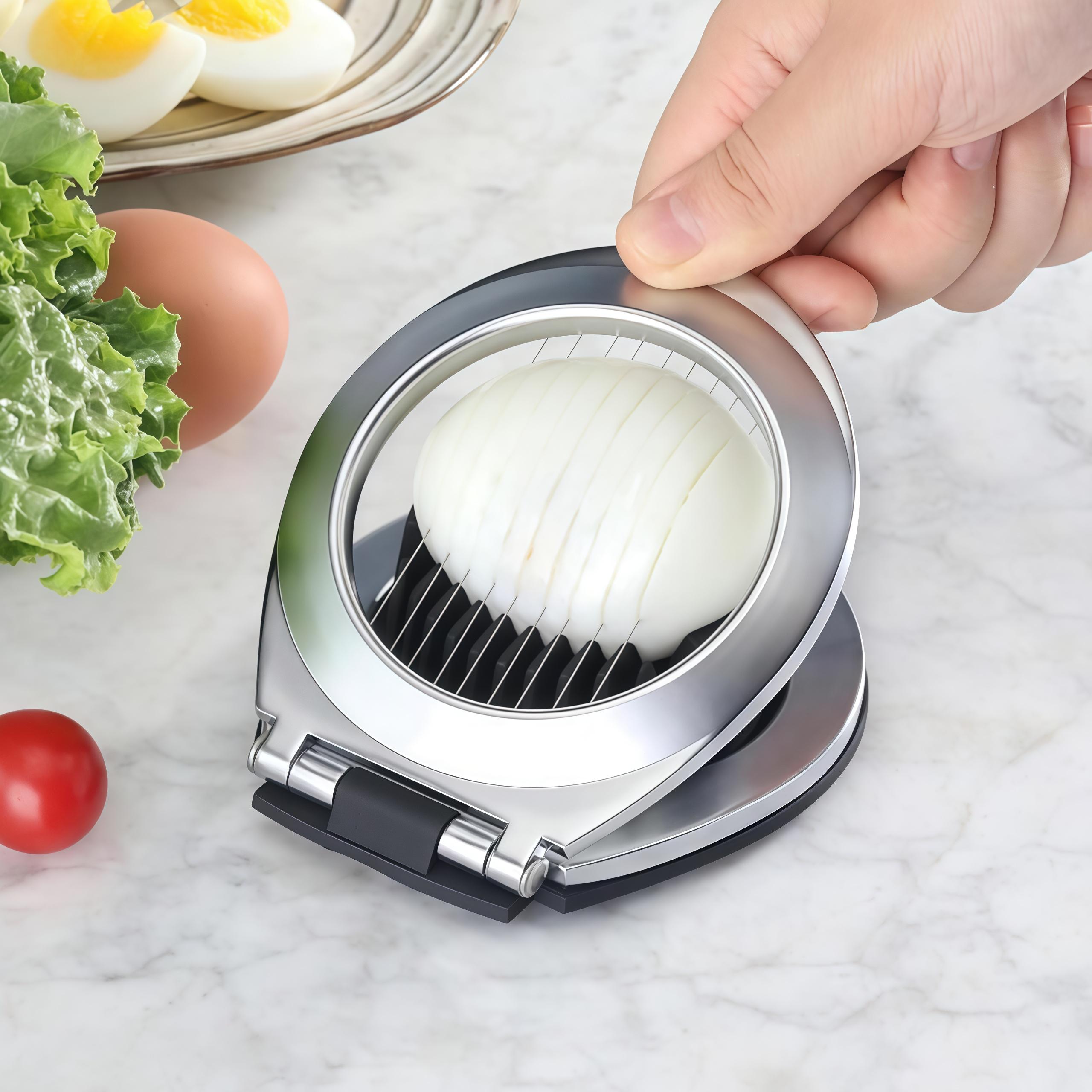 Multifunctional Egg Slicer,Stainless Steel Egg Slicer Egg Cutter,Strawberry and Vegetable Cutting Tool Kitchen Gadget For Home Use, Kitchen  Accessories,Cooking Mother's Day Gift, Gift for a Kitchen Enthusiast, Gift for a Loved One