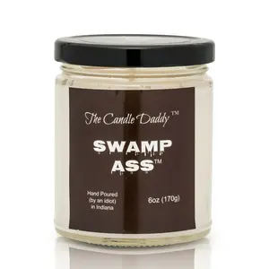 Swamp Ass -Very Horrible Smelling Candle- Practical Joke- 6 Ounce Candle - 40 Hour Burn