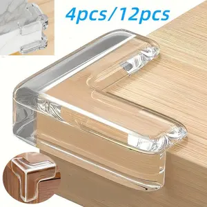 Baby Safety Corner Protector Transparent L-Shaped Table Edge Cover, Furniture Sharp Edges Protection Pad, Thick Self-Adhesive