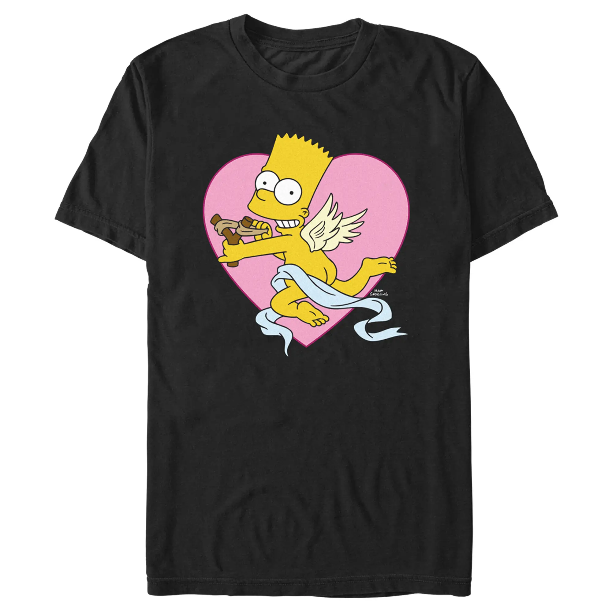 Men's The Simpsons Valentine's Day Cupid Bart T-Shirt