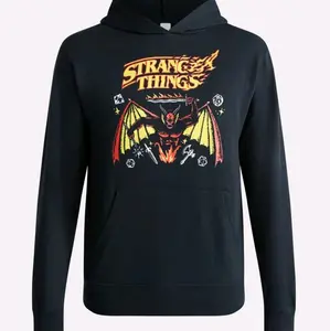 Stranger Things Hellfire Club Hoodie NWT Flame Demon Graphic Pullover, Sizes XS-3XL