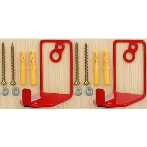 Heavy-Duty Fire Extinguisher Mounting Kit, Secure Holder for Dry Chemical & Water Extinguishers, Adjustable Bracket Supports up to 40 lbs, Universal Fit for Cabinets & Walls, Durable Steel Construction (2 Pack)