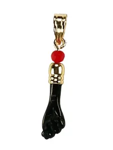 14kt Gp Black Hand Evil Eye Lucky Charm Pendant Azabache Mal De Ojo Dije