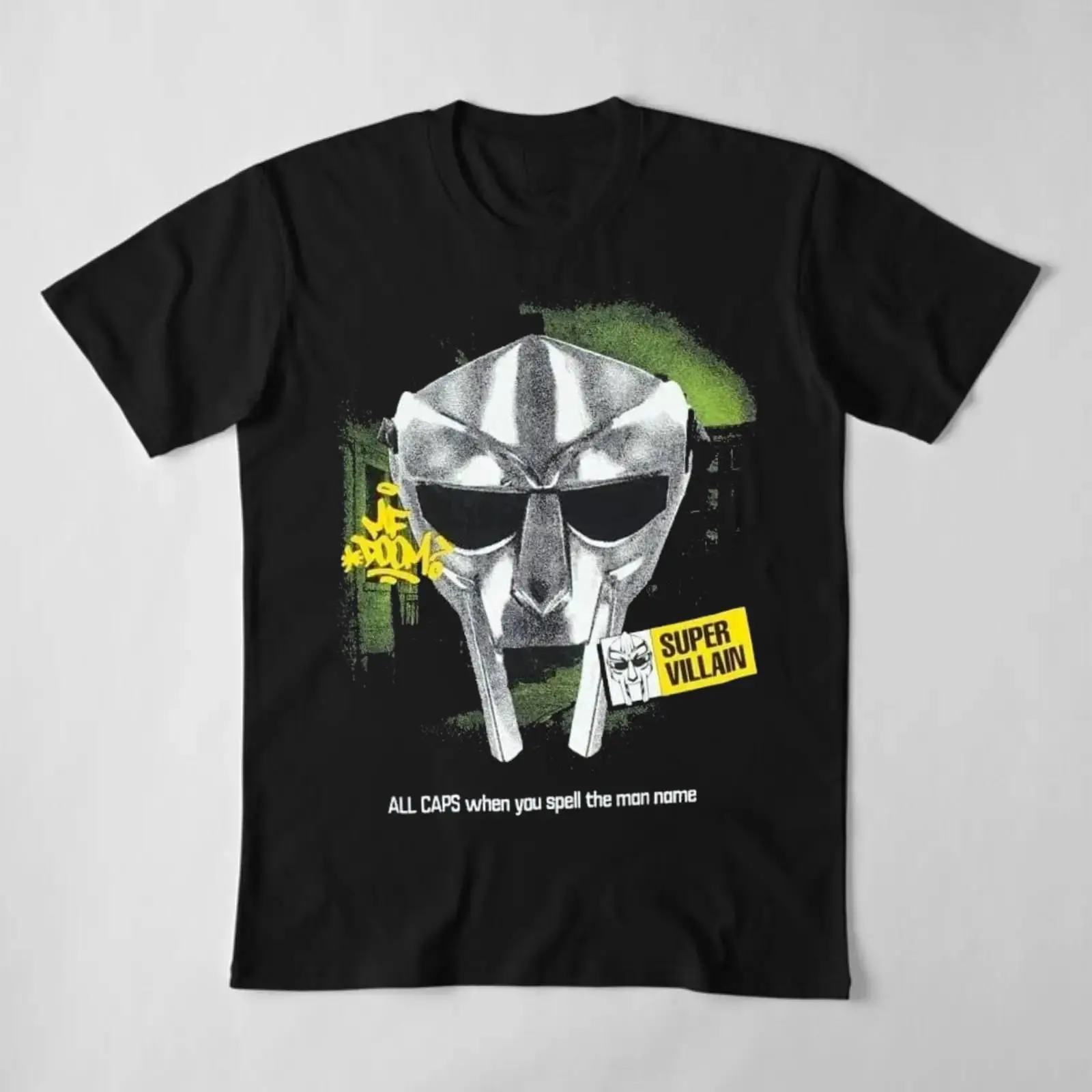 MF Doom All Caps When You Spell The Man Name T-Shirt – Underground Hip Hop Legend Tee