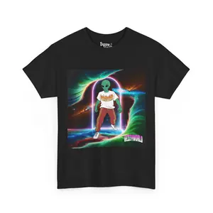 Persevere Alien Superstar Tee | Multiverse Space Triumph Design
