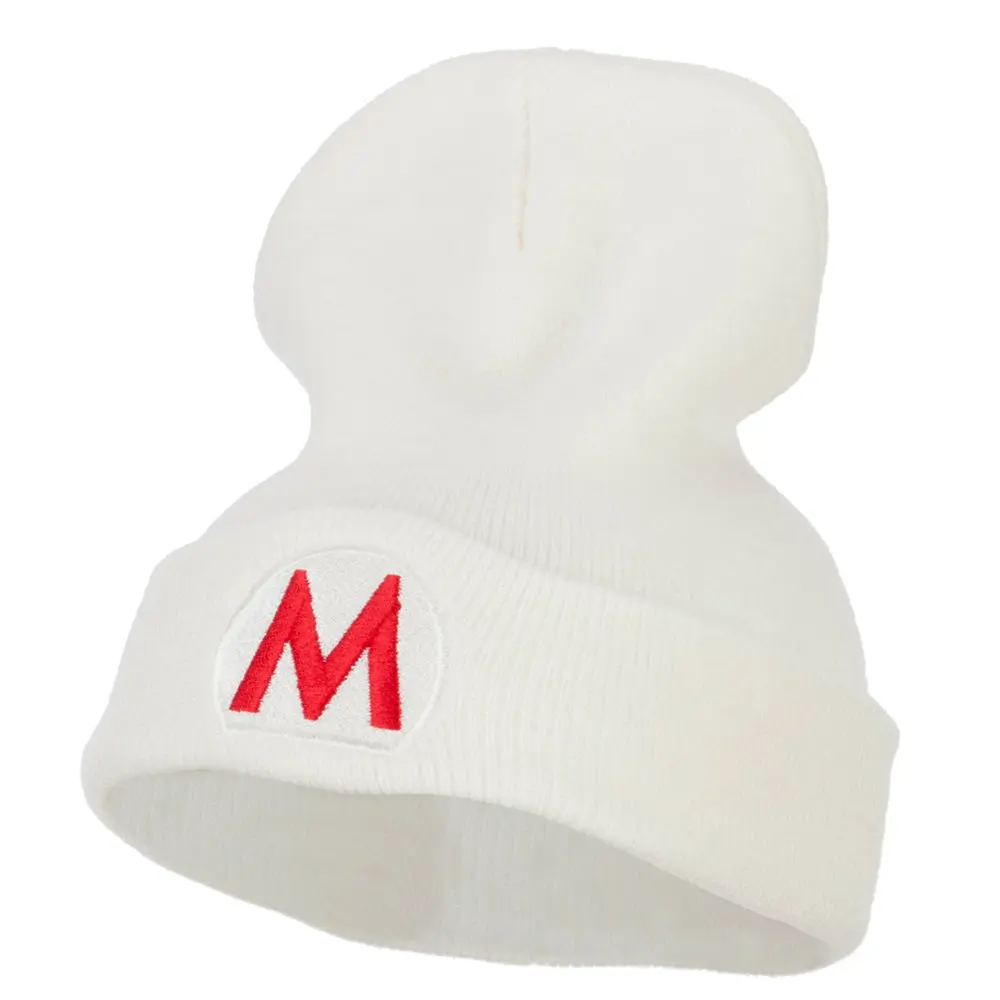 Fire Mario Luigi Bros Embroidered Long Beanie