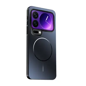 Luxury Magnetic Leather Phone Case Cover, Ultra-Thin Af Lens Protection, Wireless Charging, Shockproof, Fits Xiaomi Mi 17 Pro Max/pro