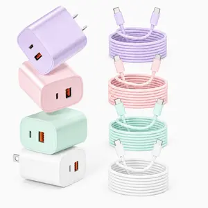 iPhone 17 16 15 Charger Fast Charging, 20W USB C Wall Charger Block with 6ft Type C to USB C Cable Cord for Apple iPhone 17/17 Pro/17 Pro Max/17 Air/16/16 Plus/16 Pro Max/15/15 Pro Max/iPad Pro/Mini