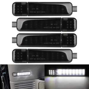 4PCS LED Door Courtesy Light For Silverado Suburban Chevy Tahoe GMC Yukon Sierra