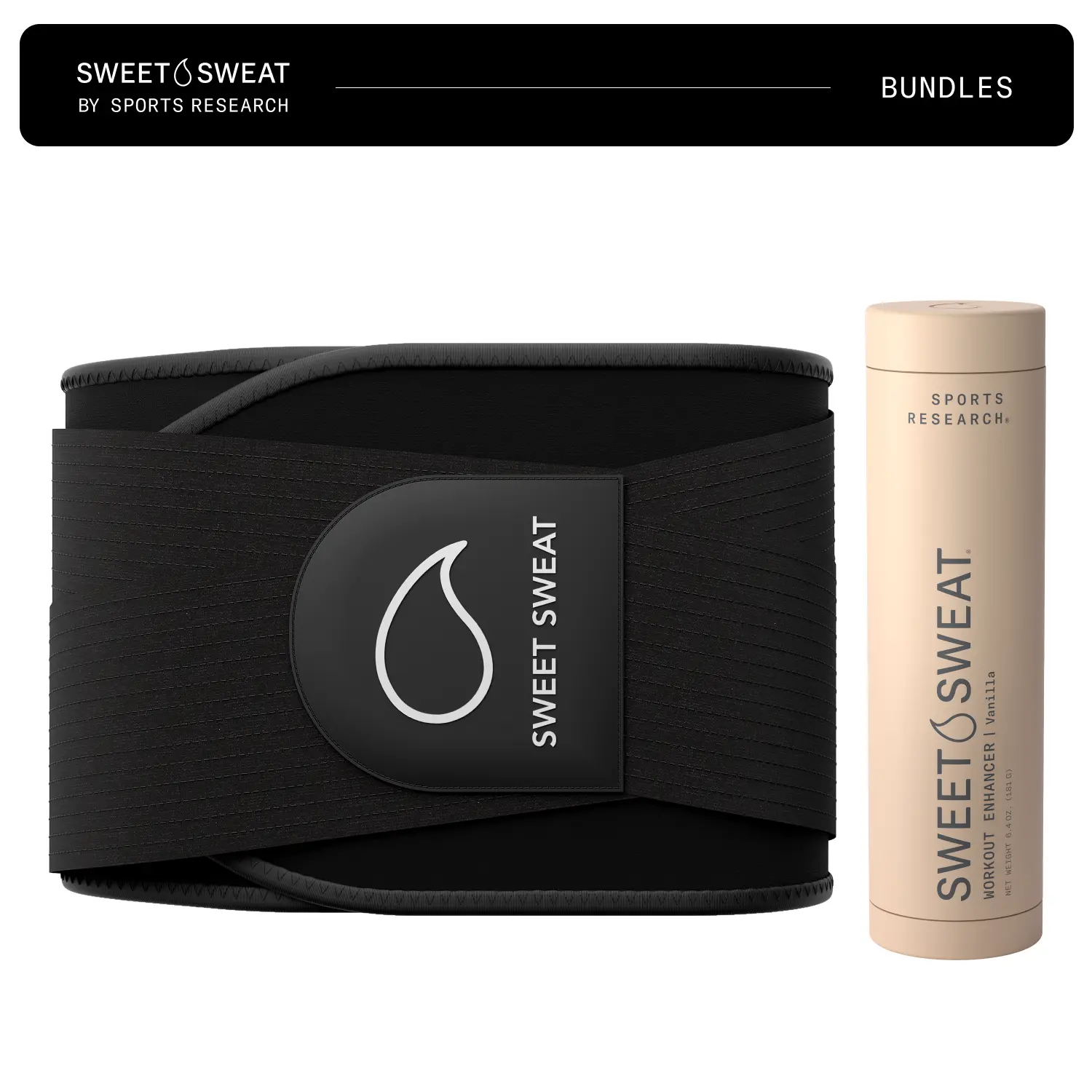 Sweet Sweat Gel Vanilla (6.4oz) + Pro Series Waist Trimmer Bundle