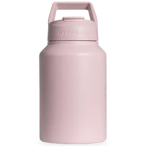 HydroJug Sport 64oz - Modern Water Bottle with Handle, Removable Straw, & Rubber Base - Leak Resistant, Reusable, Insulated Stainless Steel Water Bottle