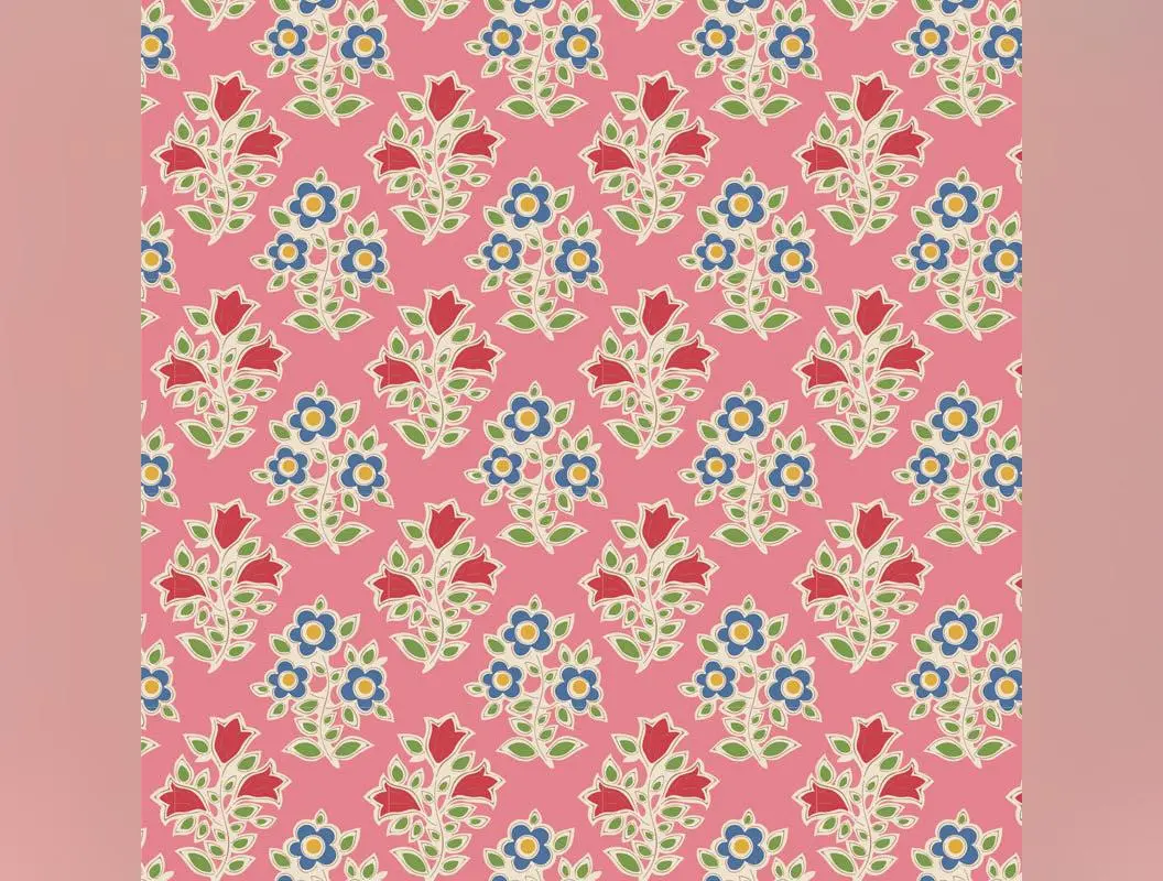 Jubilee | Farm Flowers Pink by Tone Finnanger for Tilda Fabrics | TIL110097