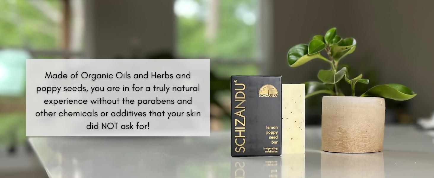 Lemon Poppy Seed Bar Soap, Organic Herbal Skin Cleanser Detox with Essential Oils Lemon Poppy Seed Bar Soap, Organic Herbal Skin Cleanser Detox with Essential Oils