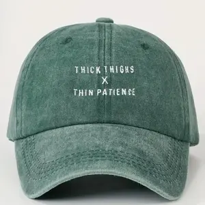 Thick thighs thin patience baseball cap